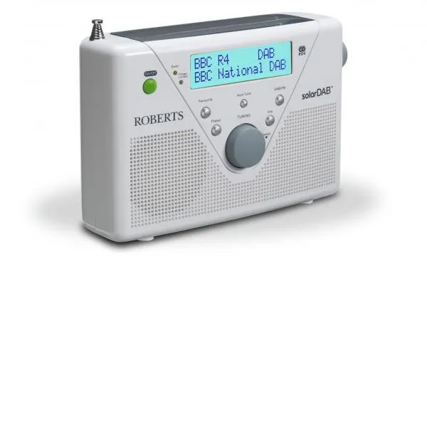 Roberts Solar DAB/DAB /FM Clock Radio with Integral Solar Panel