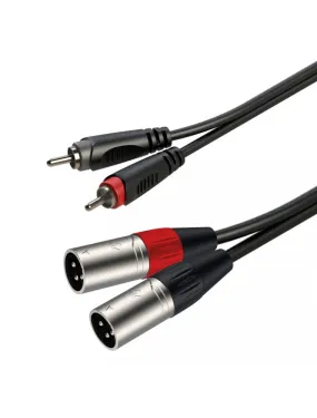 Roxtone - RACC190L3 - 2XLRM To 2RCA 3M