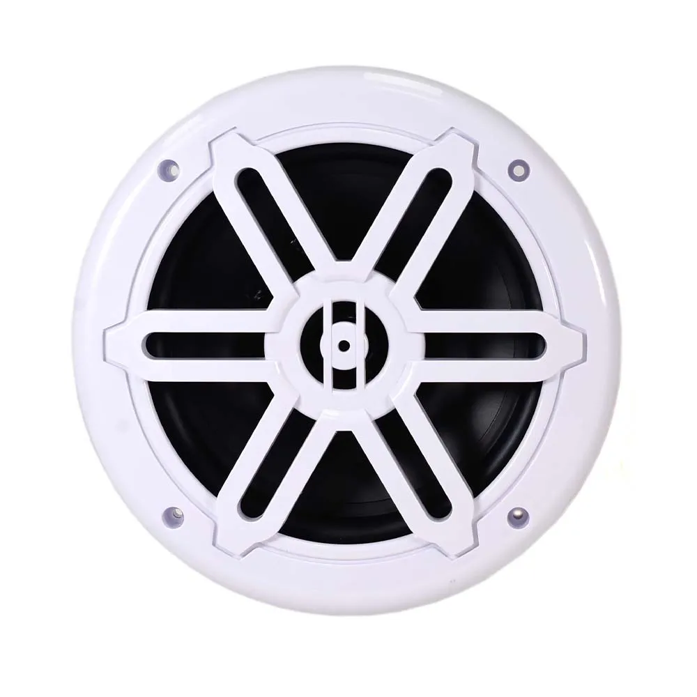 SA-08M01W - Pair of White 8 Inch 200 Watt 2-Way Waterproof Boat/Marine Speakers - 400 Watts Total