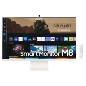 Samsung 32 Inch M8 Ultra HD 4K Smart Wi-Fi Monitor With Remote Control LS32BM801UWXXL