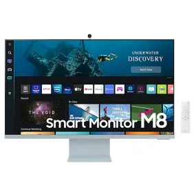 Samsung 32 Inch M8 Ultra HD 4K Smart Wi-Fi Monitor With Remote Control LS32BM80BUWXXL
