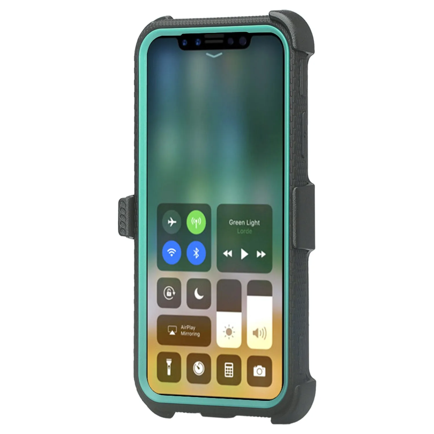 Samsung Galaxy A01 Case, Galaxy A01 Case,  Triple Protection 3-1 w/ Built in Screen Protector Heavy Duty Holster Shell Combo Case - Teal