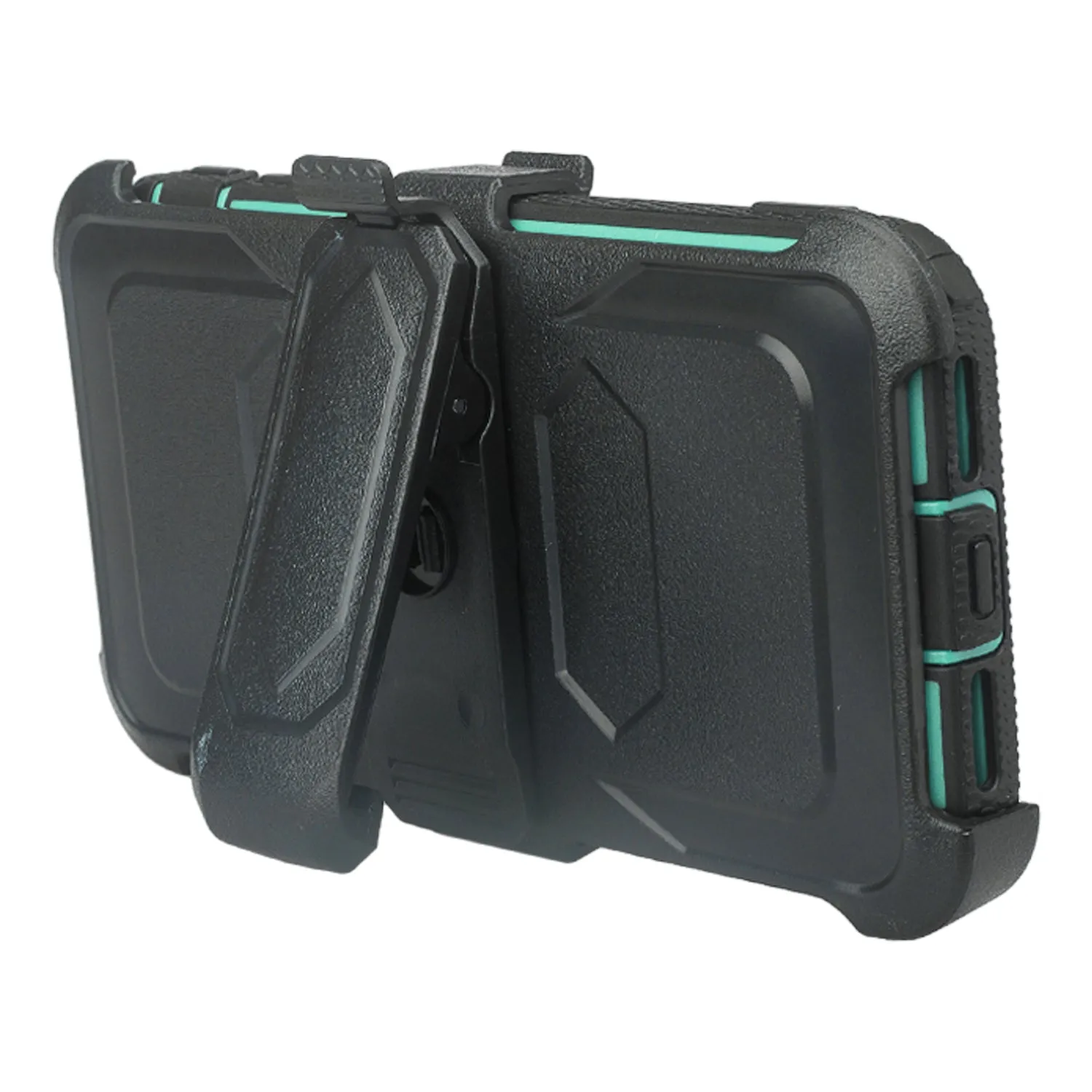 Samsung Galaxy A01 Case, Galaxy A01 Case,  Triple Protection 3-1 w/ Built in Screen Protector Heavy Duty Holster Shell Combo Case - Teal