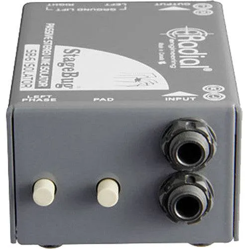 SB-6 Isolator Compact stereo isolator for bal/unbalanced signals, passive