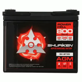 Shuriken SK-BT35 800 Watts 35 Amp Hours Compact Size AGM 12V Battery