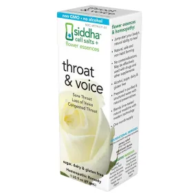 SIDDHA - Throat and Voice Homeopathic Liquid - 1 fl. oz. (29.6 ml)