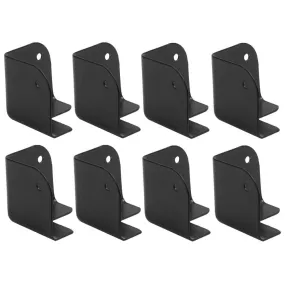 Small Black Metal Corners for Front of PA Speakers and Subwoofer Cabinets - 8 Pack