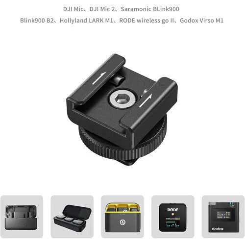 SmallRig Wireless Microphone Support with Cold Shoe Mount