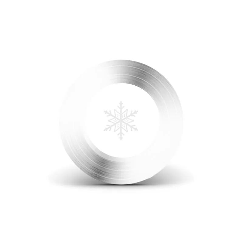 Snowflake Knockout Lathe Cut Vinyl