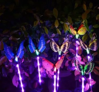 Solar Butterfly Light 7 Color Cycle LED