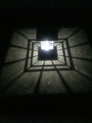 Solar column garden waterproof light