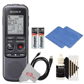 Sony Digital Voice Recorder ICD-PX Series, Built-in Mic, USB, 4GB Memory, Noise Cut for Noise-Free Recording   Cleaning Kit