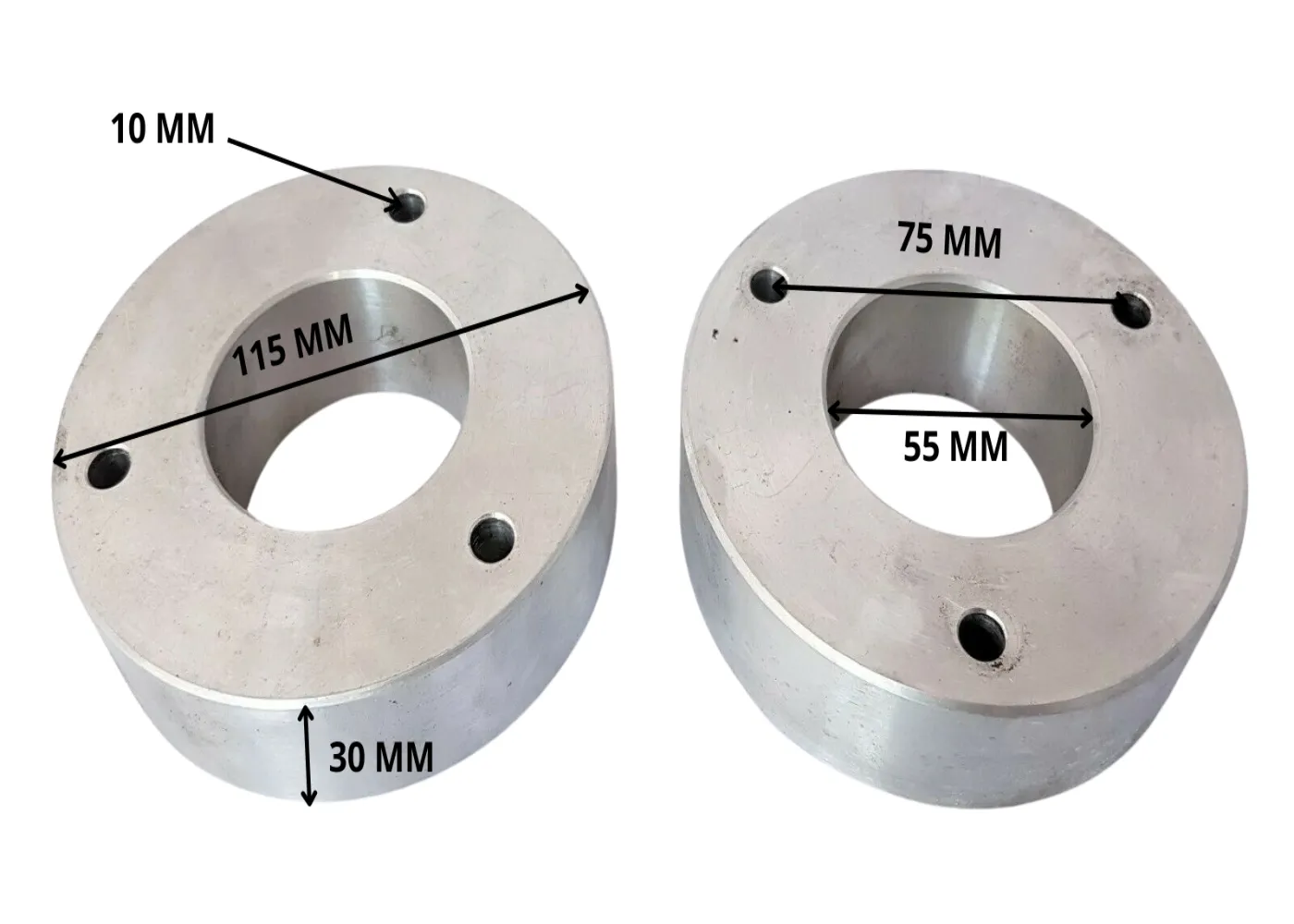 SPA58 WHEEL SPACERS 30MM DEPTH FOR 110CC 125CC OFF ROAD QUAD BIKES 3 BOLT