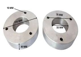 SPA58 WHEEL SPACERS 30MM DEPTH FOR 110CC 125CC OFF ROAD QUAD BIKES 3 BOLT