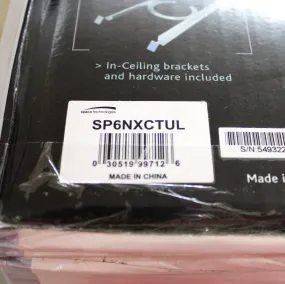 Speco 6.5" Metal Black Can 70V Speakers Complete w/ Mounting Brackets SP6NXCTUL