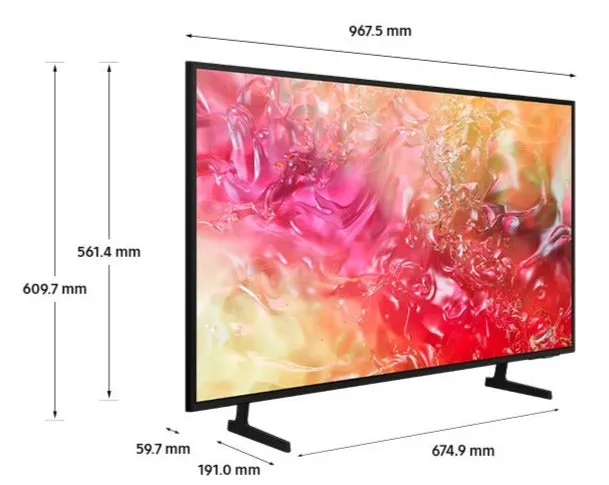 UA43DU7000KXXS 43" CRYSTAL UHD 4K DU7000 SMART TV