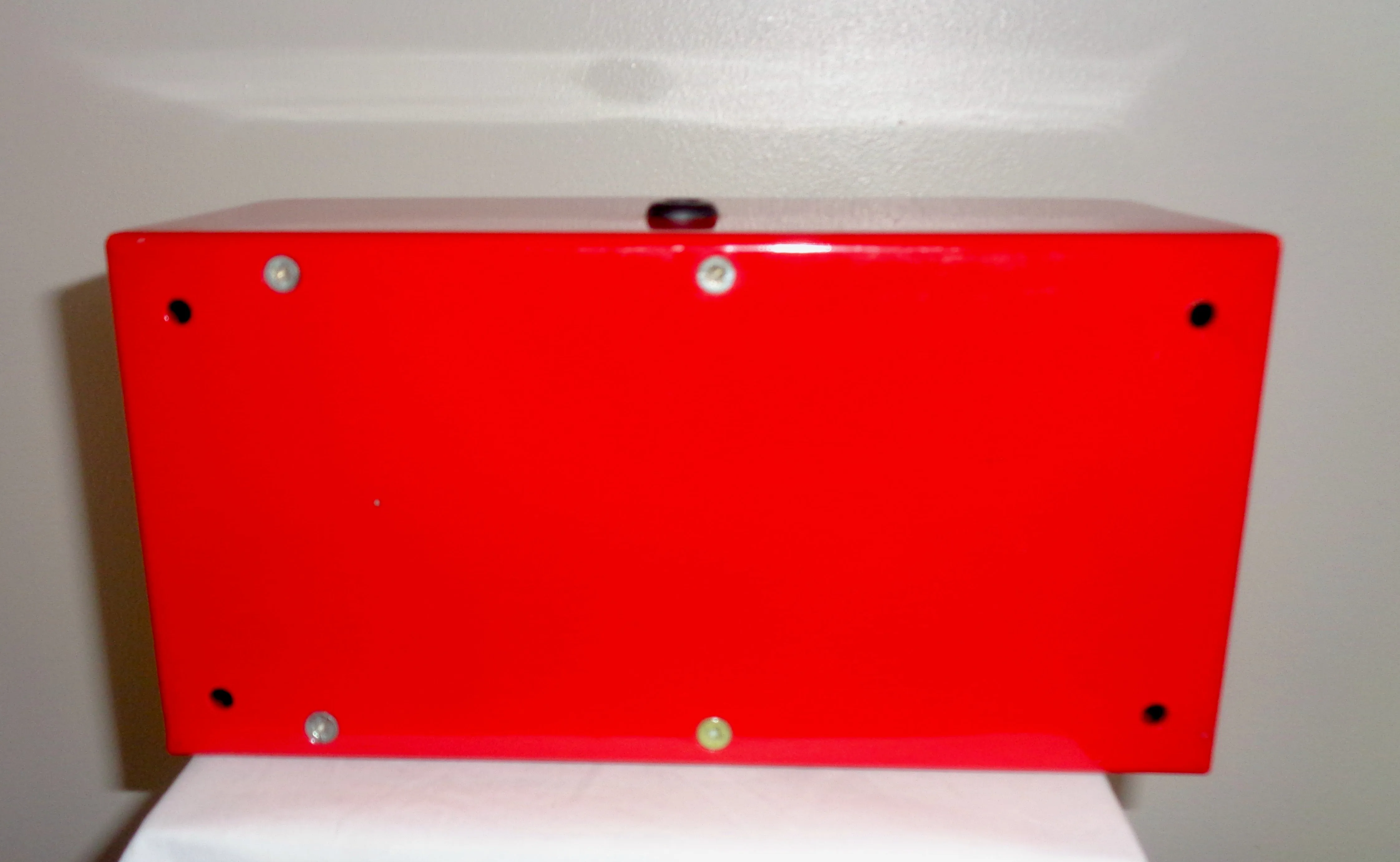 Vintage Audax Battery Powered Self Contained Fire Alarm With Break Glass Is New Old Stock