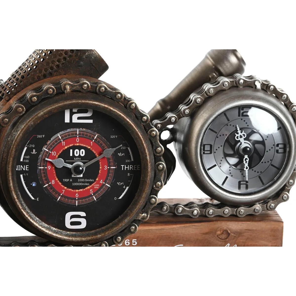 Vintage engine table clock