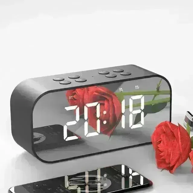 Wireless bluetooth speakers with LED display Clock