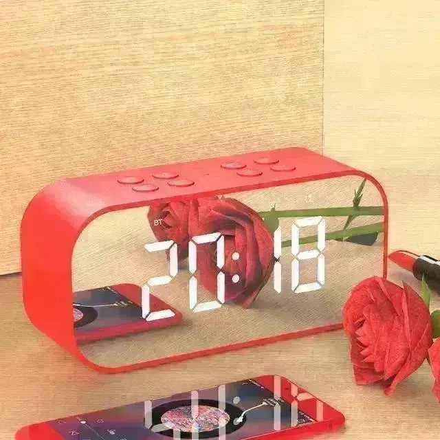 Wireless bluetooth speakers with LED display Clock