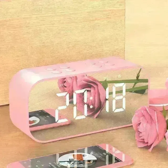 Wireless bluetooth speakers with LED display Clock