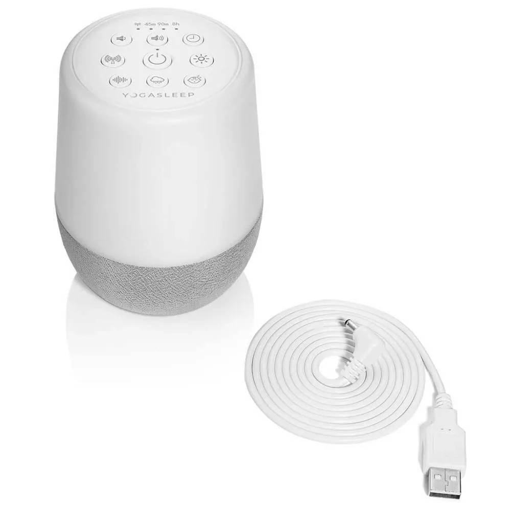 Yogasleep Duet White Noise Machine with Night Light and Wireless Speaker
