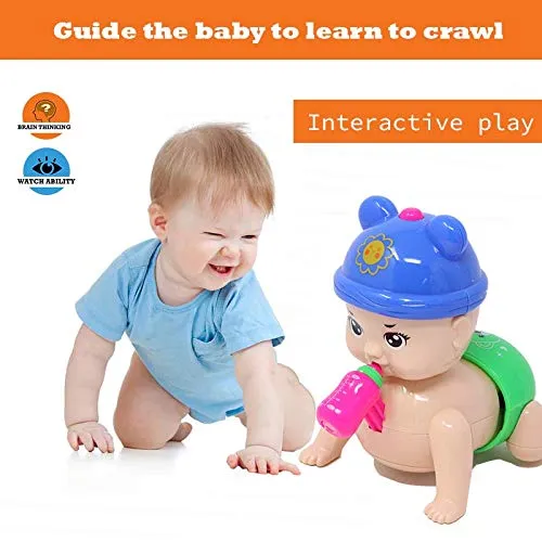 Zest 4 Toyz Musical Baby Crawling Early Learning Plastic Toy with 3D Lights & Sound for Babies (Assorted)