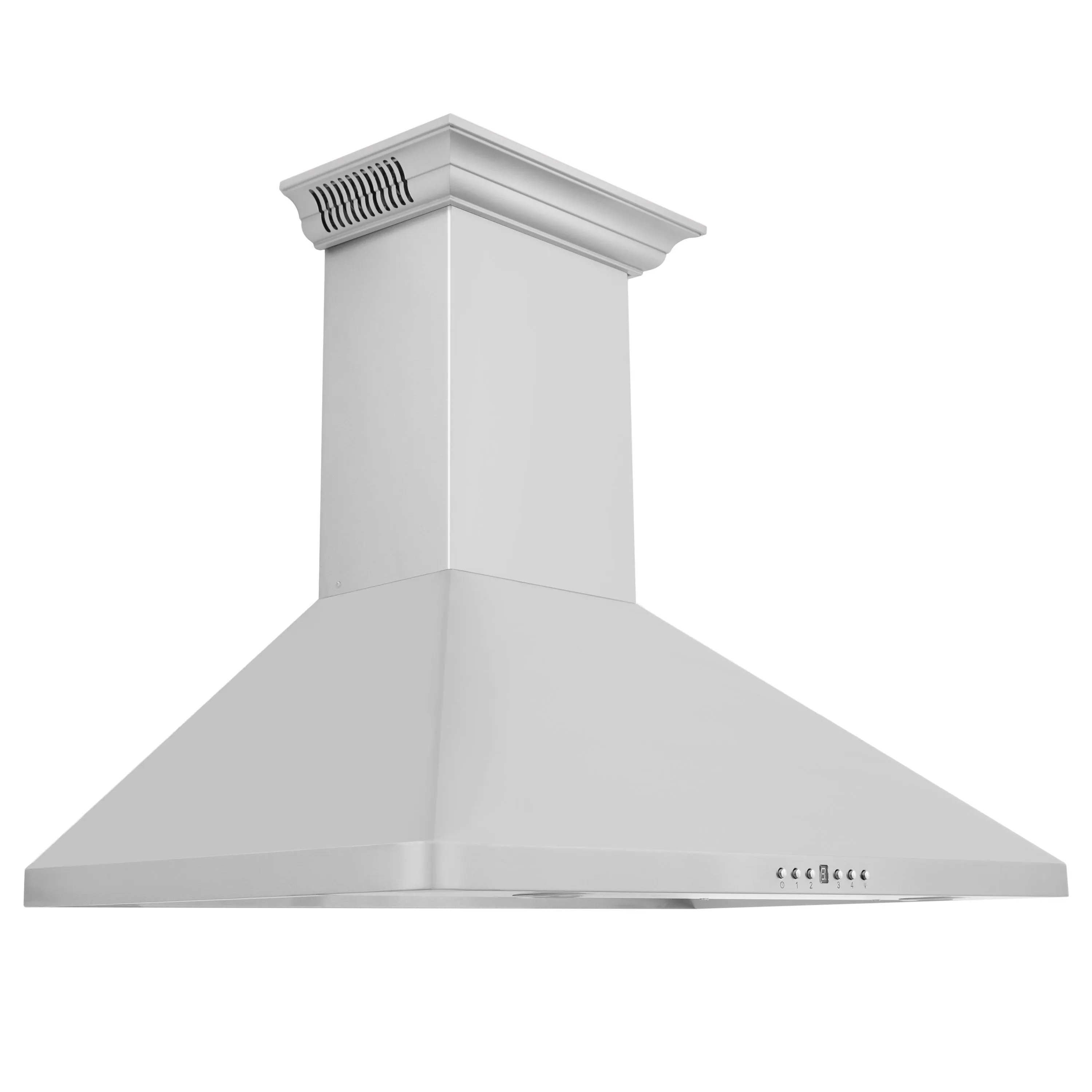 ZLINE Wall Mount Range Hood in Stainless Steel with Built-in CrownSound® Bluetooth Speakers (KF1CRN-BT)