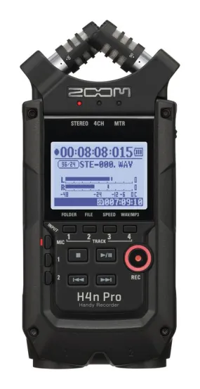 Zoom H4n Pro 4-Input / 4-Track Portable Handy Recorder ‚Äì Black